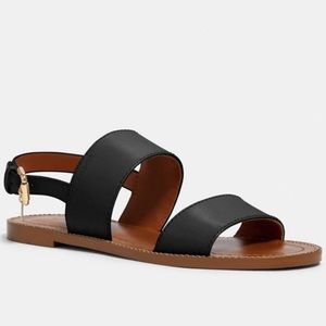 Coach Henny Leather Sandal